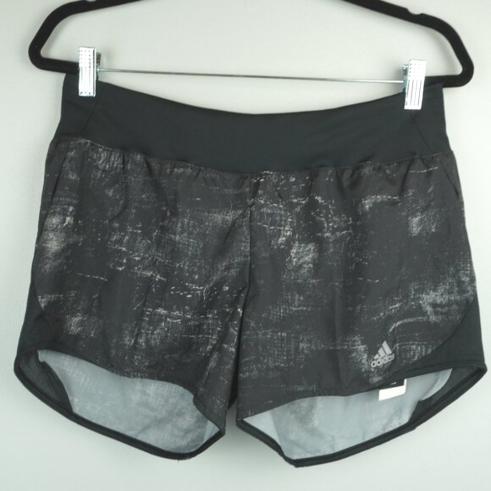 Adidas M4 Aeroready Running Black and Silver Shorts Size Medium